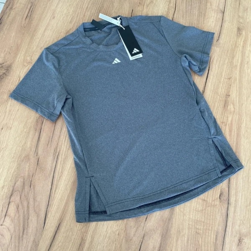 Adidas Men's Charcoal Gray Training Tee